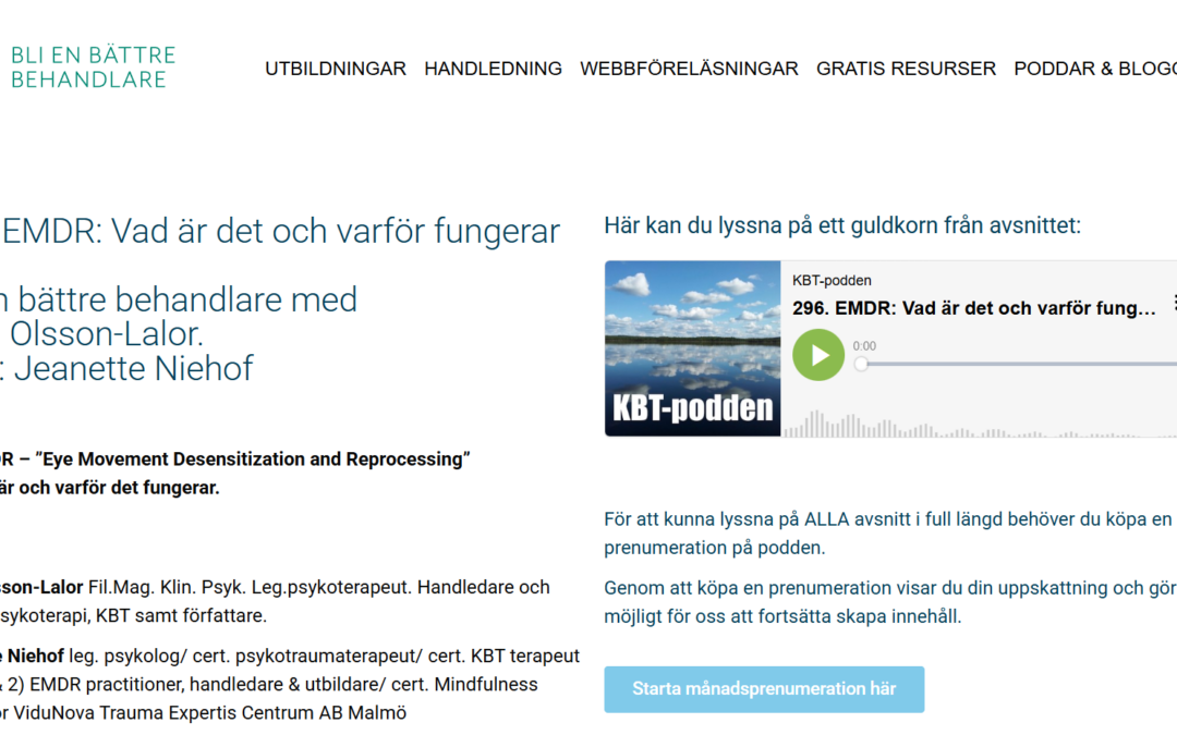 KBT-PODDEN om EMDR
