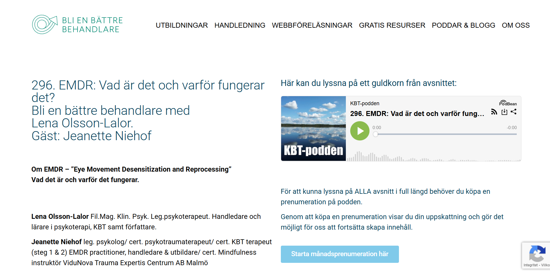 KBT-PODDEN om EMDR