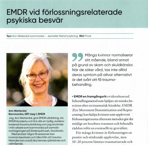 EMDR vid förlossningsrelaterade psykiska besvär